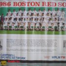 1986 BOSTON RED SOX TEAM POSTER ROGER CLEMENS AMERICAN LEAGUE CHAMPIONS SEASON
