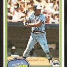 Atlanta Braves Jeff Burroughs 1981 Topps Baseball Card # 20 nr mt