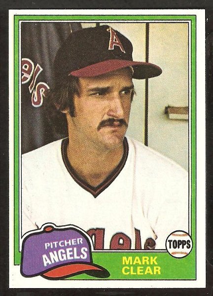 California Angels Mark Clear 1981 Topps Baseball Card # 12 nr mt