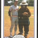 Baltimore Orioles Larry Sheets 1987 Smokey The Bear Fire Prevention Baseball Card # 10