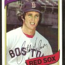 Boston Red Sox Butch Hobson 1980 Topps Baseball Card # 420 nr mt