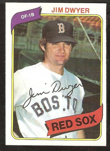 Boston Red Sox Jim Dwyer 1980 Topps Baseball Card # 576 ex mt
