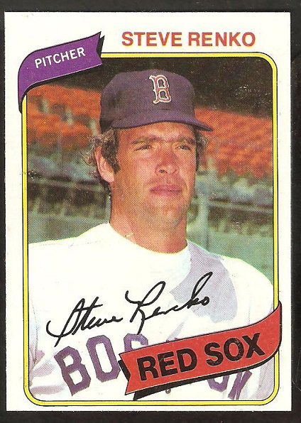 Boston Red Sox Steve Renko 1980 topps baseball card # 184 nr mt
