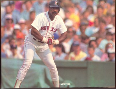 BOSTON RED SOX JIM RICE ORIGINAL 1989 PINUP PHOTO