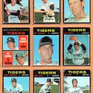 1971 Topps Detroit Tigers Team Lot 9 diff Al Kaline Joe Niekro Joe Coleman !