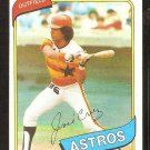 Houston Astros Jose Cruz 1980 topps baseball card # 722 nr mt