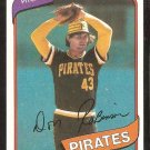 Pittsburgh Pirates Don Robinson 1980 topps baseball card # 719 nr mt