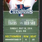 Detroit Tigers Boston Red Sox 2014 Ticket Victor Martinez Tori Hunter HR David Ortiz
