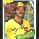 San Diego Padres Bob Tolan 1980 Topps Baseball Card # 708 ex