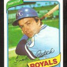 Kansas City Royals Freddie Patek 1980 Topps Baseball Card # 705 nr mt