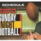 2001 ESPN Sunday Night Football Pocket Schedule Joe Theismann