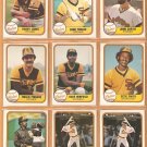 1981 Fleer San Diego Padres Team Lot 24 diff Dave Winfield Rollie Fingers Ozzie Smith Randy Jones