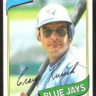Toronto Blue Jays Craig Kusick 1980 Topps Baseball Card # 693 nr mt