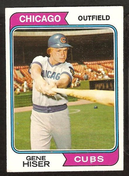 Chicago Cubs Gene Hiser 1974 Topps Baseball Card # 462 ex