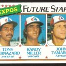 Montreal Expos Future Stars Tony Bernazard Randy Miller John Tamargo 1980 Topps # 680 nm