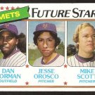 New York Mets Future Stars Mike Scott Jesse Orosco Dan Norman 1980 Topps 681
