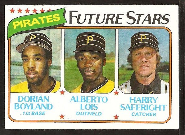 Pittsburgh Pirates Future Stars Dorian Boyland Alberto Lois Harry Saferight 1980 Topps # 683 nm