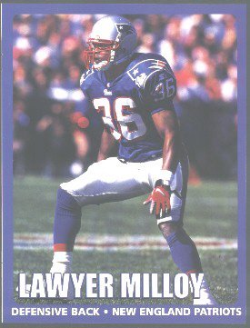 NEW ENGLAND PATRIOTS LAWYER MILLOY 2000 PINUP PHOTO