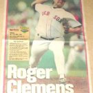 Boston Red Sox Roger Clemens 1995 Boston Globe Fenway Favorites Poster