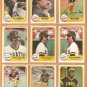 1981 Fleer Pittsburgh Pirates Team Lot Willie Stargell Dave Parker Bill Madlock Tekulve Moreno