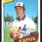 Montreal Expos Stan Bahnsen 1980 Topps baseball card # 653 Nr Mt