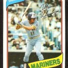 1980 Topps baseball card # 652 Seattle Mariners Mario Mendoza nr mt