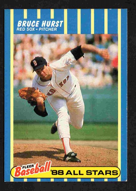 Boston Red Sox Bruce Hurst 1988 Fleer All Stars #18  !