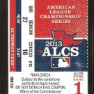 2013 ALCS Ticket Game 1 Boston Red Sox Detroit Tigers Near No Hitter