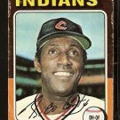 CLEVELAND INDIANS RICO CARTY 1975 TOPPS # 655 fair/good