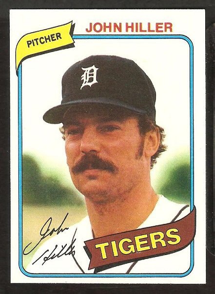 Detroit Tigers John Hiller 1980 Topps Baseball Card # 614 nr mt