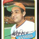 Houston Astros Jesus Alou 1980 Topps Baseball Card # 593 nr mt