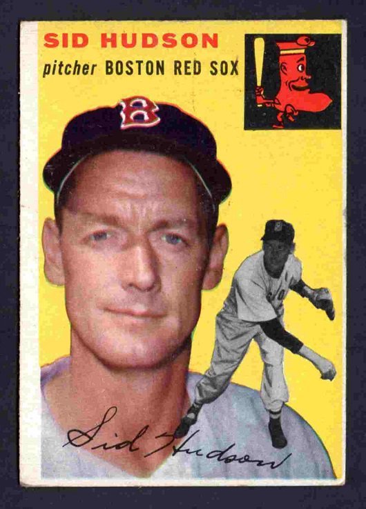 Boston Red Sox Sid Hudson 1954 Topps #93 ex
