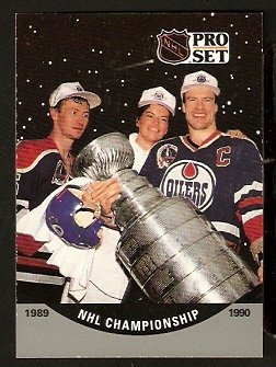 EDMONTON OILERS MARK MESSIER STANLEY CUP CHAMPIONS 1990 PRO SET # 704
