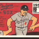 1981 Fleer 1959 World Series Los Angeles Dodgers Chicago White Sox Duke Snider Red Sox Sticker