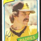 San Diego Padres Kurt Bevacqua 1980 Topps Baseball Card # 584 nr mt
