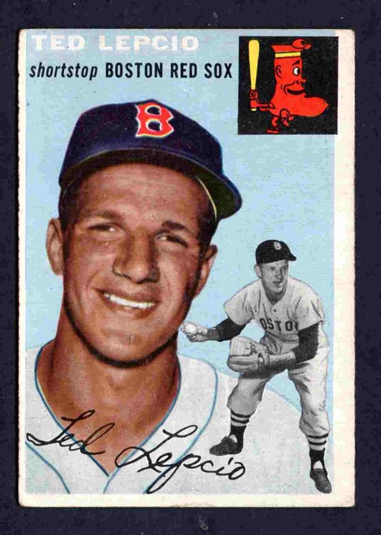Boston Red Sox Ted Lepcio 1954 Topps #66 vg