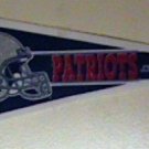 1993 NEW ENGLAND PATRIOTS COLORFUL 18 INCH PENNANT
