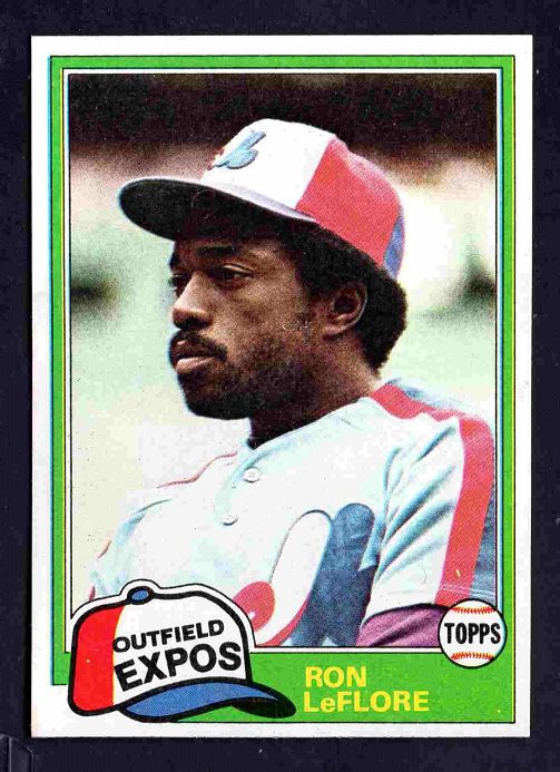 Montreal Expos Ron LeFlore 1981 Topps #710 !