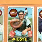 1969 Topps Seattle Pilots Team Lot 3 diff Marty Pattin Steve Barber Larry Haney