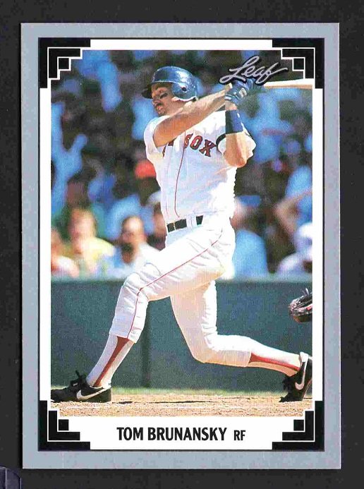 Boston Red Sox Tom Brunansky 1991 Leaf #164 !