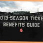 2013 Boston Red Sox Season Ticket Benefits Guide Booklet Folder !