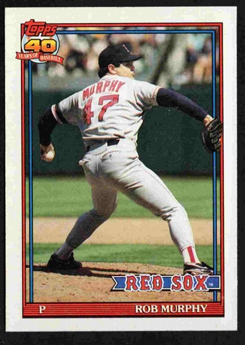 Boston Red Sox Rob Murphy 1991 Topps #542 !