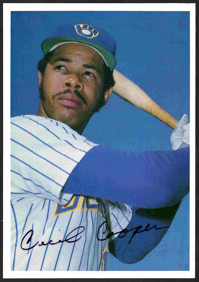 Milwaukee Brewers Cecil Cooper 1981 Topps Super National nr mt !