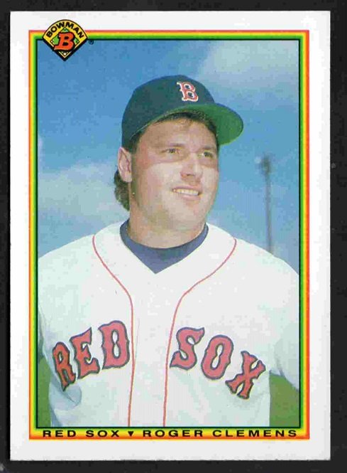 Boston Red Sox Roger Clemens 1990 Bowman #268 nr mt  !
