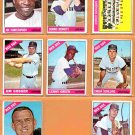 1966 Topps Boston Red Sox Team Lot 8 diff Chuck Schilling Lenny Green Team Card !