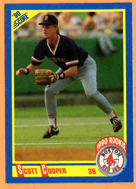 Boston Red Sox Scott Cooper RC Rookie Card 1990 Score #651 nr mt !