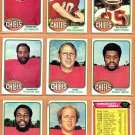 1976 Topps Kansas City Chiefs Team Lot 11 diff Otis Taylor Ed Podolak Mike Sensibaugh