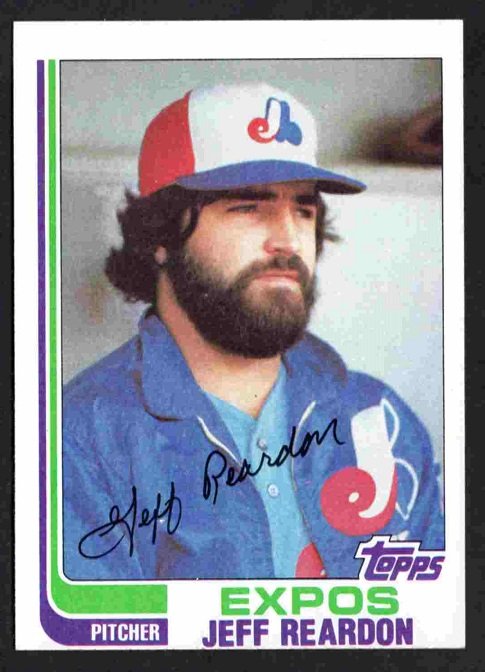 Montreal Expos Jeff Reardon 1982 Topps Baseball Card #667 nr mt !