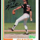 San Francisco Giants Greg Minton 1982 Topps #687 nr mt