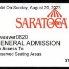 Saratoga Race Course 2023 General Admission Ticket !